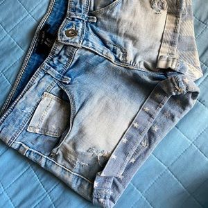 Country vibe, denim shorts, great for summer, especially Fourth of July!